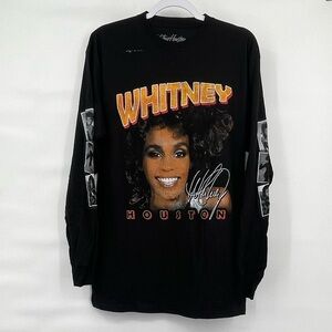 Whitney Houston nwot long sleeve graphic tee